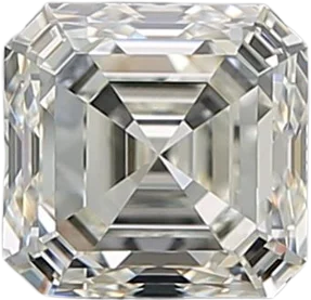 1.01 Carat K VVS1 Asscher Natural Diamond