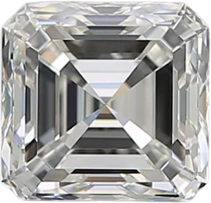 1.2 Carat H VVS1 Asscher Natural Diamond