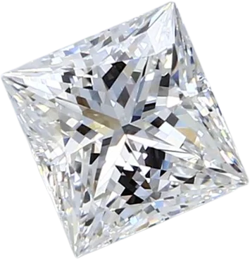 1.58 Carat G VVS2 Princess Natural Diamond