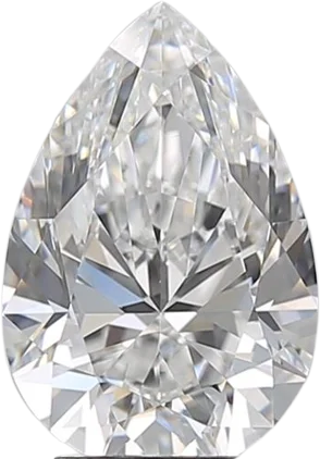 1.67 Carat D VS1 Pear Natural Diamond