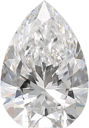 1.68 Carat E VS1 Pear Natural Diamond