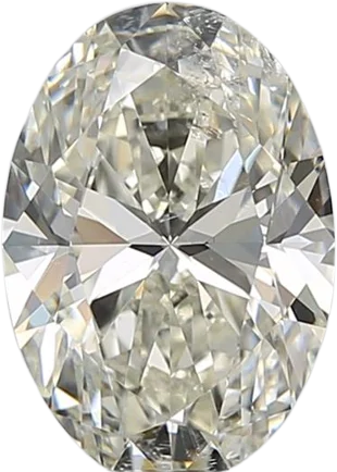 1.7 Carat K SI2 Oval Natural Diamond