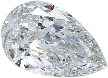 1.7 Carat F SI1 Pear Natural Diamond