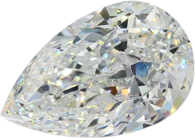 10.03 Carat G VVS2 Pear Natural Diamond