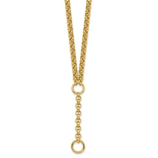 14K Gold Belcher Rolo Chain Adjustable