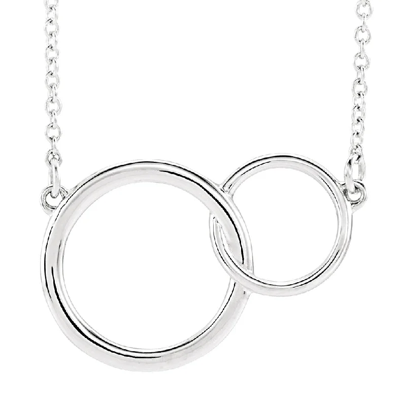 Bremer Jewelry 14K White Gold You+ Me Necklace