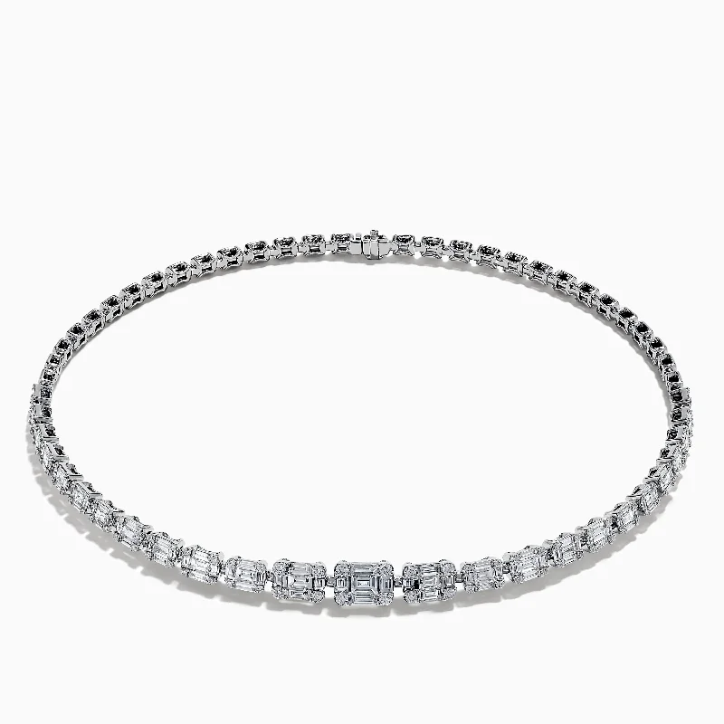 Classique 14K White Gold Choker Necklace