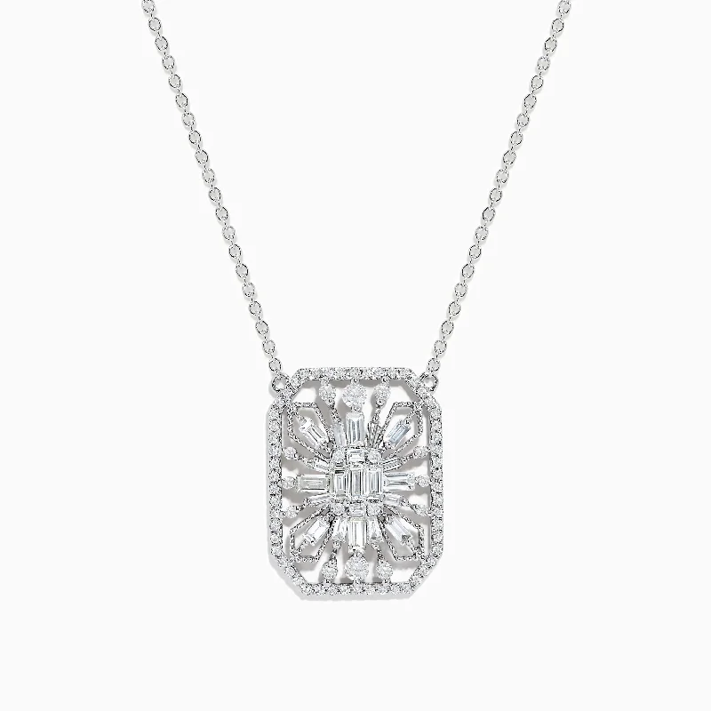 Pave Classica 14K White Gold Diamond Necklace