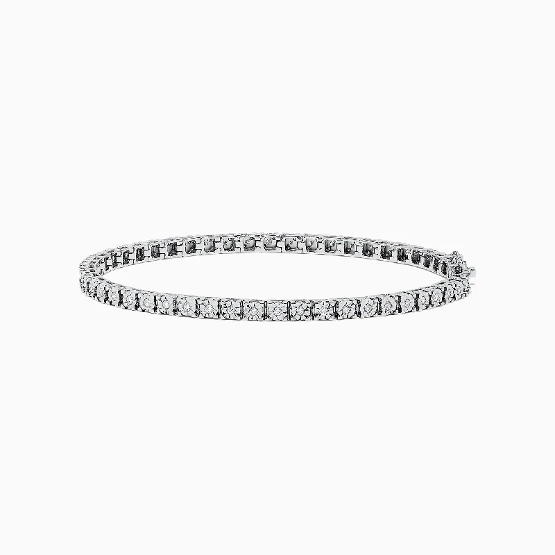 Pave Classica 14K White Gold Diamond Tennis Bracelet, 0.51 TCW