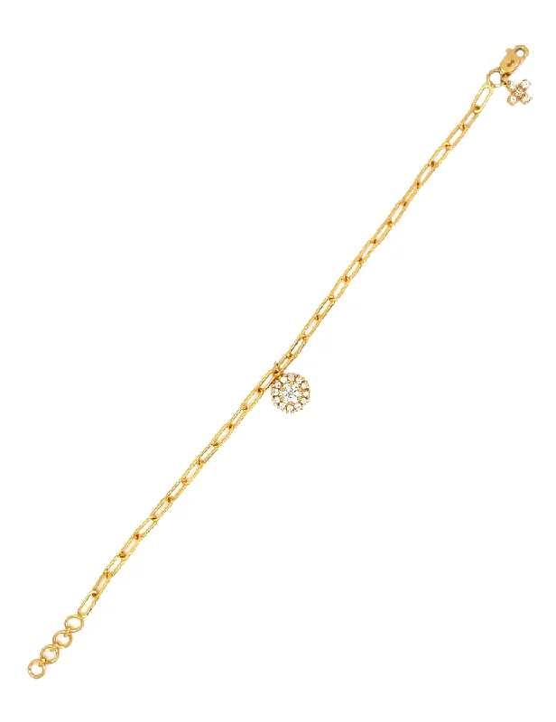 Gold CZ Bracelet 22 Karat