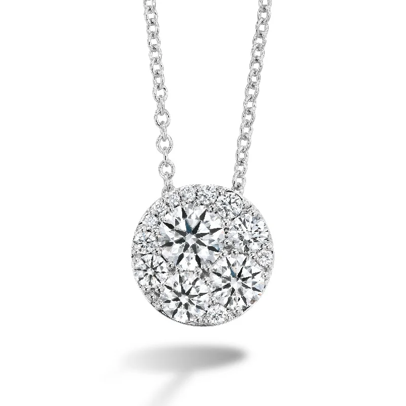 Hearts on Fire Tessa Circle Necklace in White Gold (0.50 ctw)