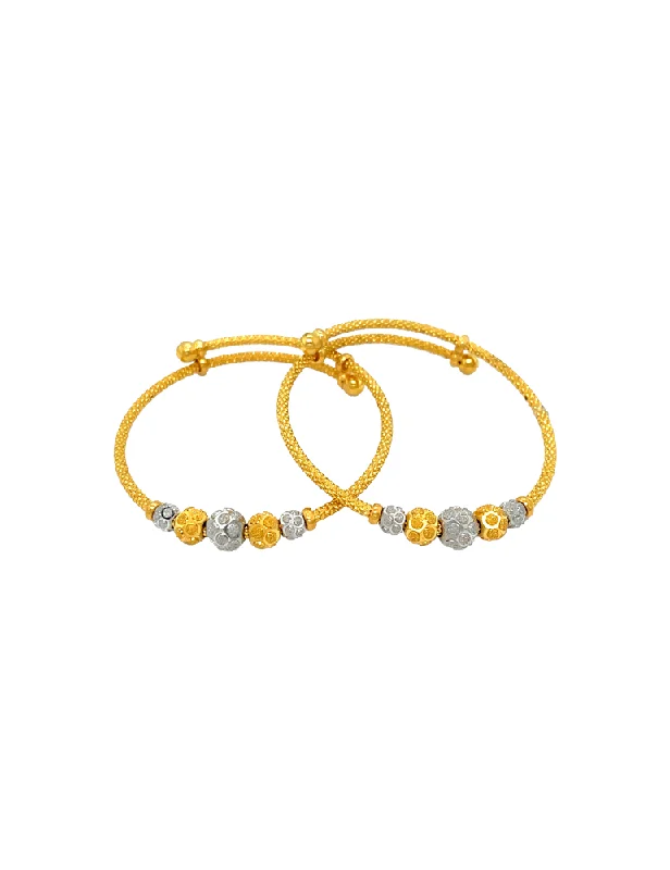 Two Tone Gold Baby Bracelet