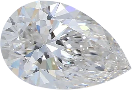 0.91 Carat G VVS2 Pear Lab Diamond