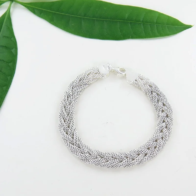 FLAT MESH BRAIDED BRACELET