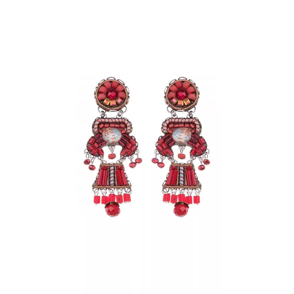 Red Roses Earrings