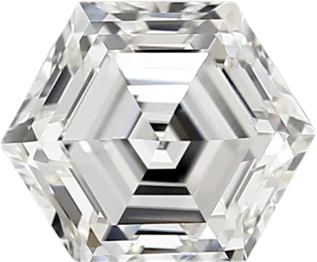 1.34 Carat F vvs1 HEXAGON Lab Diamond