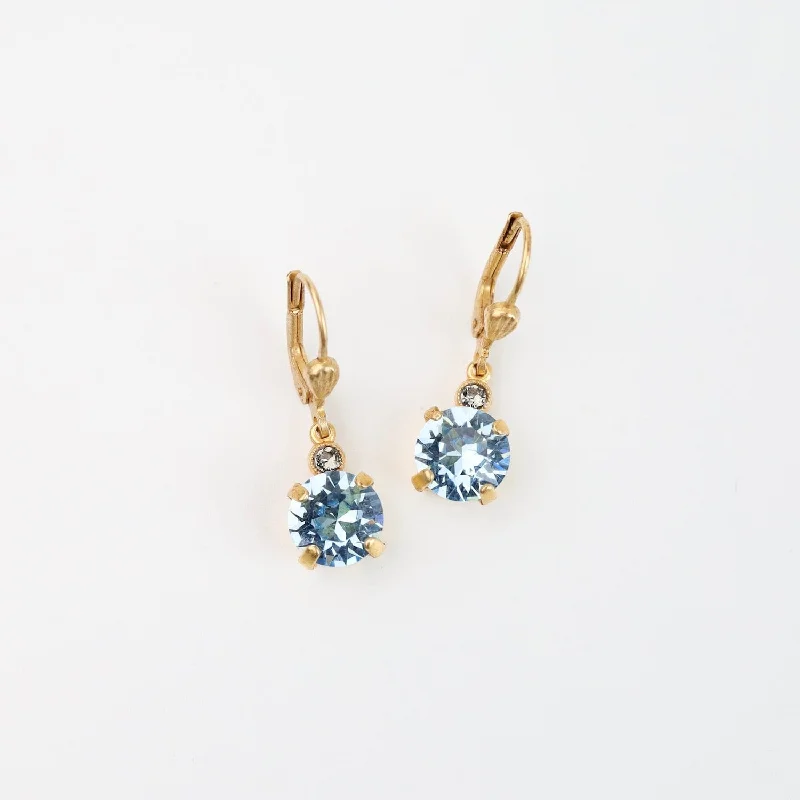 Small Aqua Drop Earring