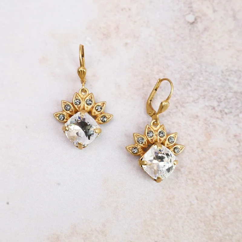 Shade with Crystal Crown Earring