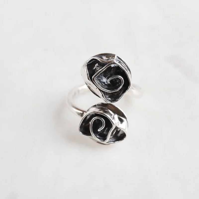 Double Rose By Pass Ring