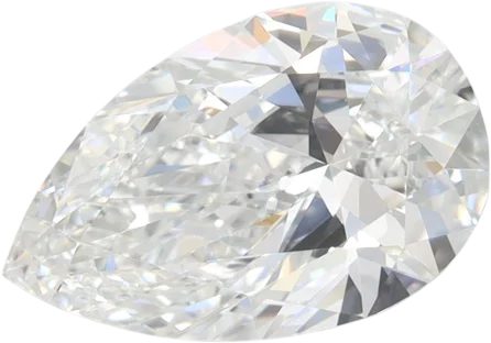 2 Carat D IF Pear Lab Diamond