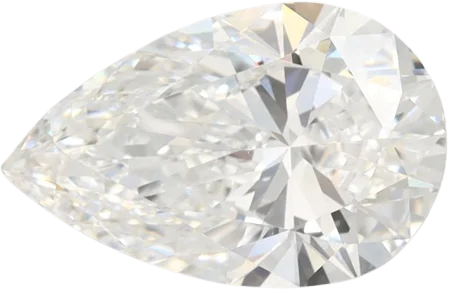 2.01 Carat D IF Pear Lab Diamond