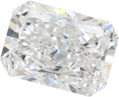 2.07 Carat D VVS2 Radiant Lab Diamond