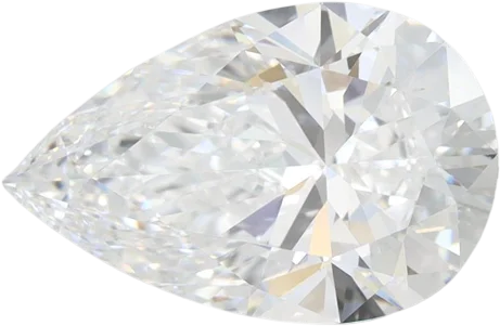 2.52 Carat D VVS1 Pear Lab Diamond