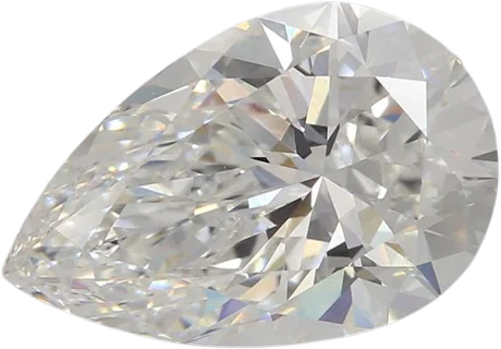 2.52 Carat F VVS2 Pear Lab Diamond