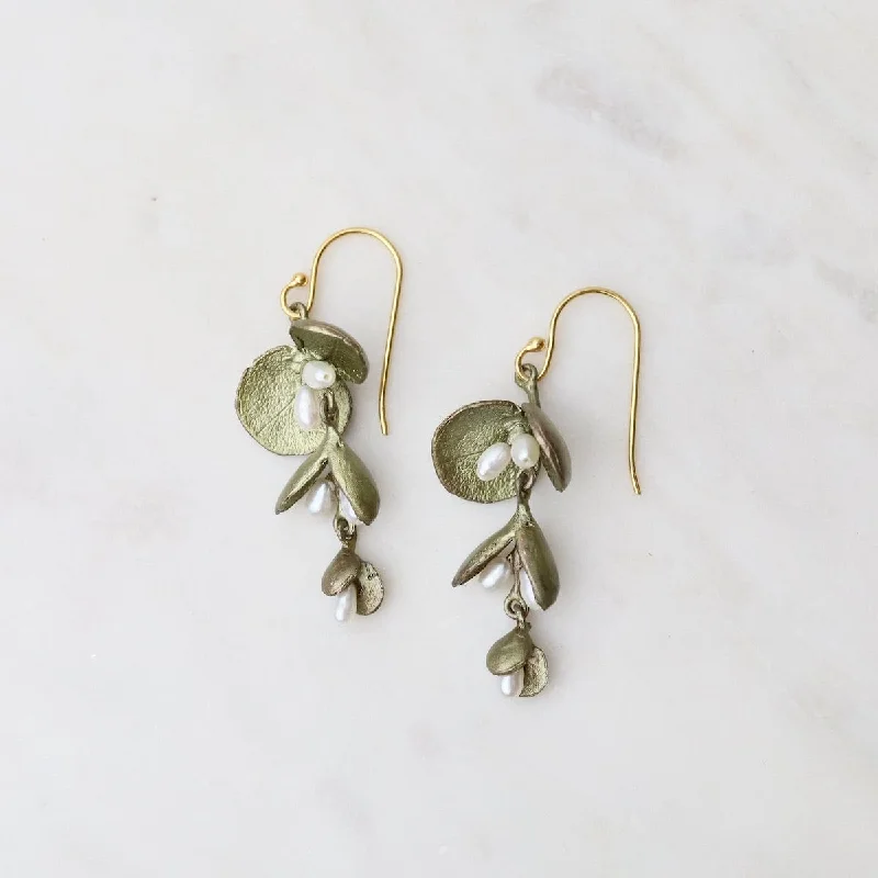 Eucalyptus Seed Wire Earrings