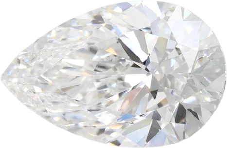 4.15 Carat E IF Pear Lab Diamond