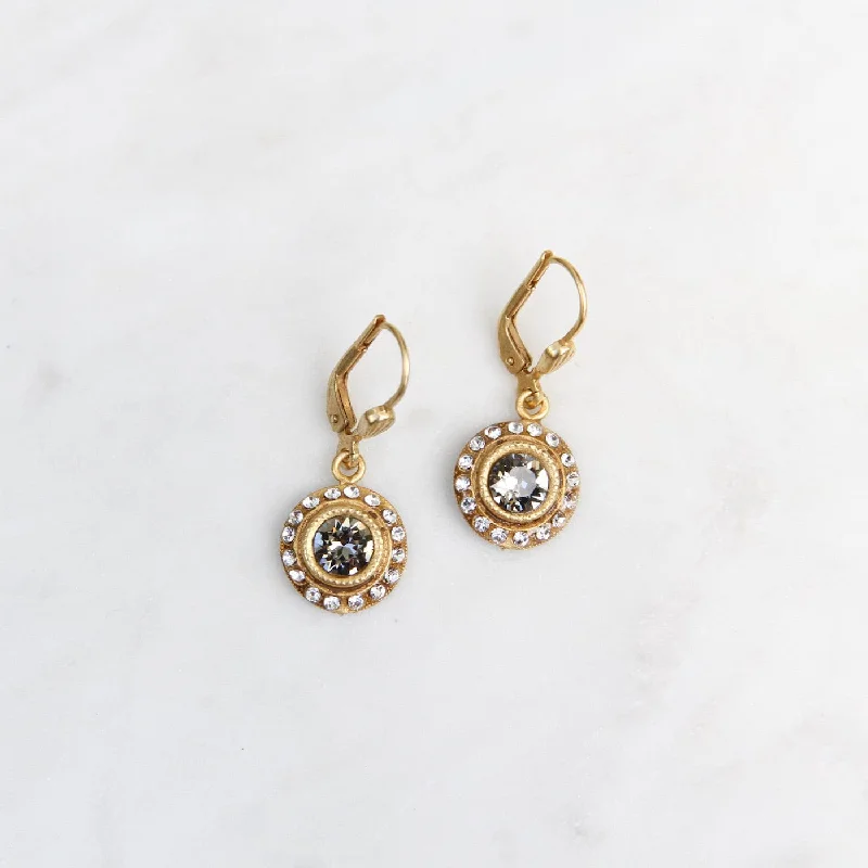 Round Crystal Earring