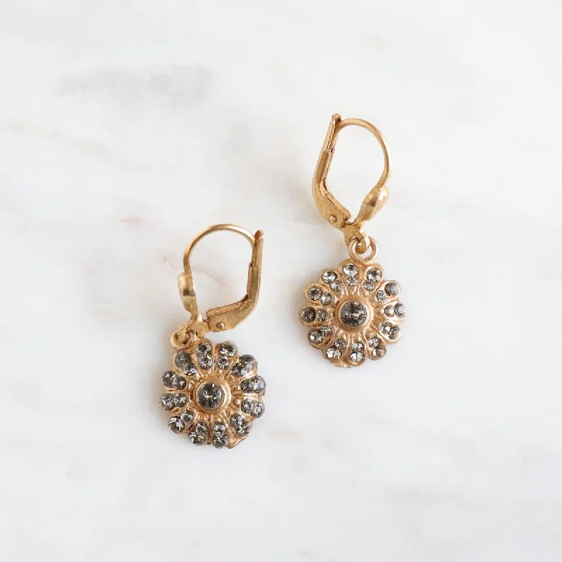 Shade Small Round Flower Earring