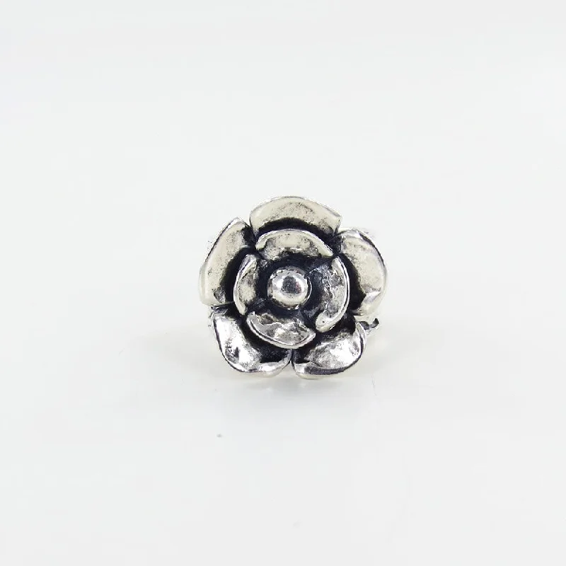 Flower on Triple Jennifer Ring