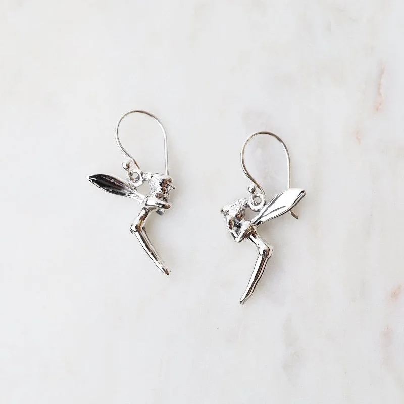 Sterling Silver Fairy Earrings