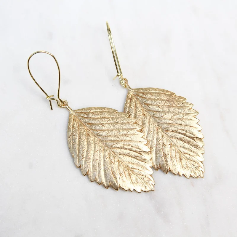 Large Leaf Earring