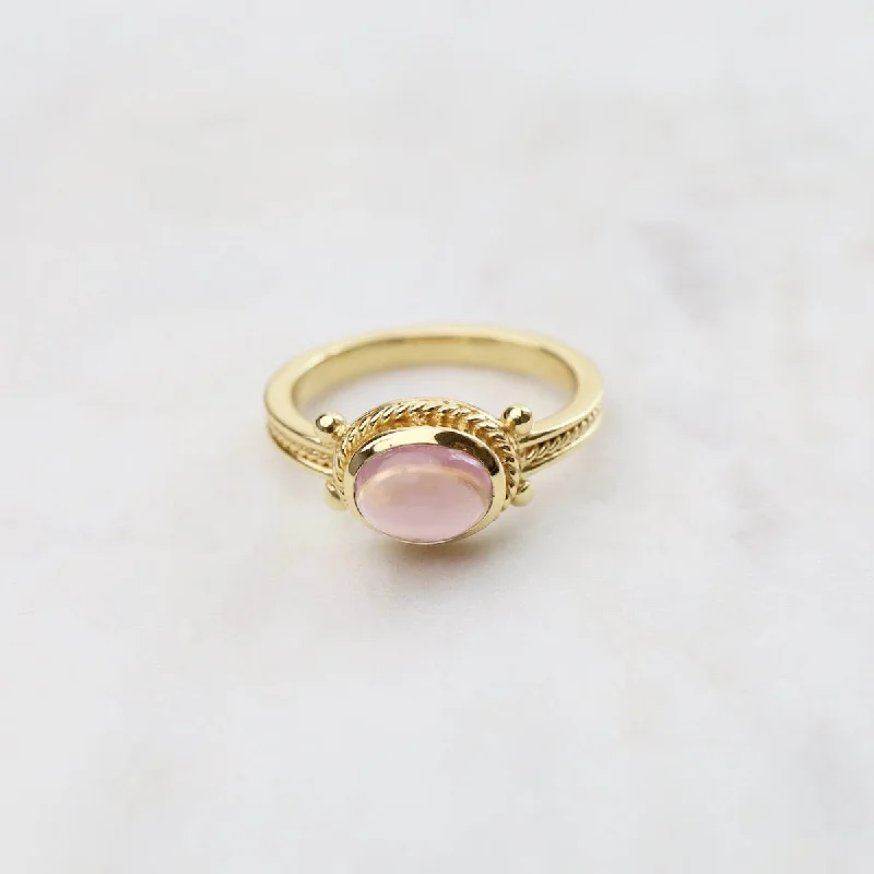 Morganite Boho Ring