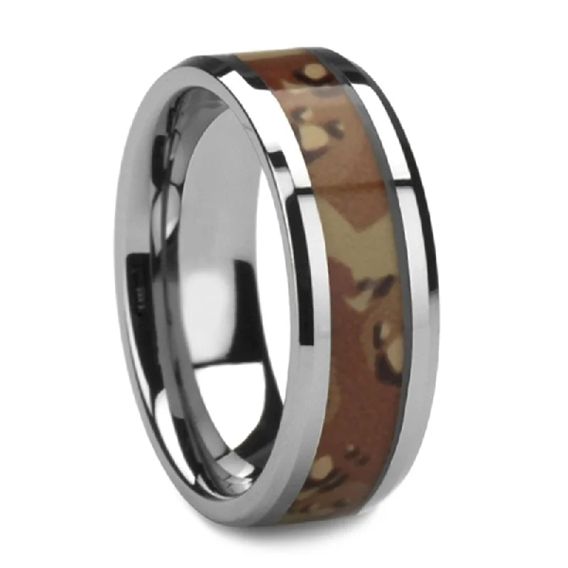 Desert Camo 8mm Comfort-Fit Tungsten Band