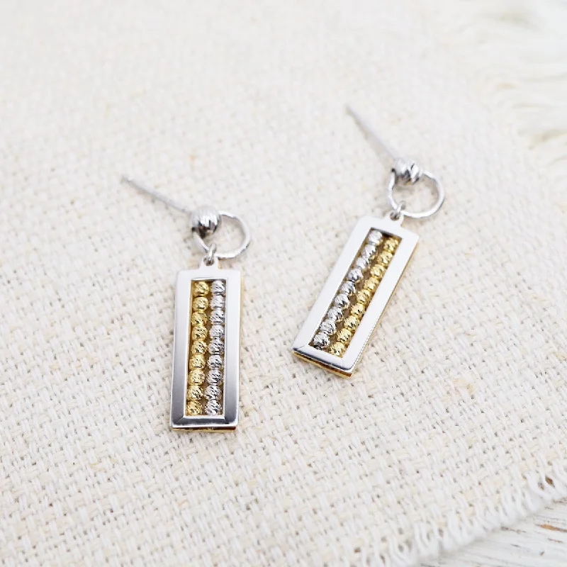 Caviar Framed Earrings