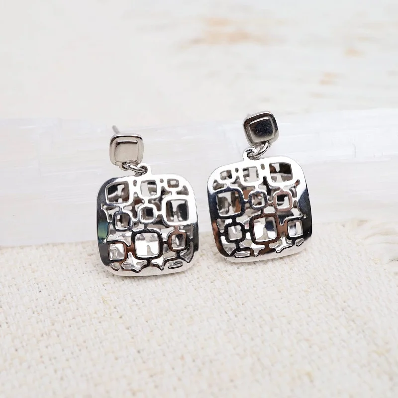 Mosaic Square Earrings