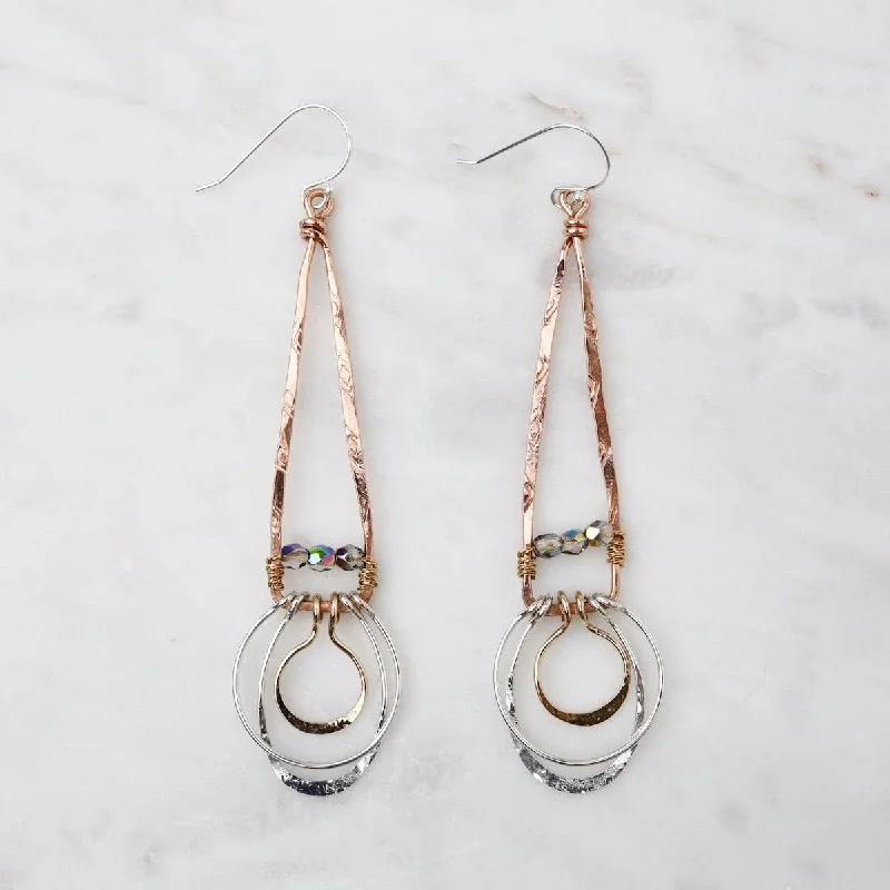 Acute Copper Earrings