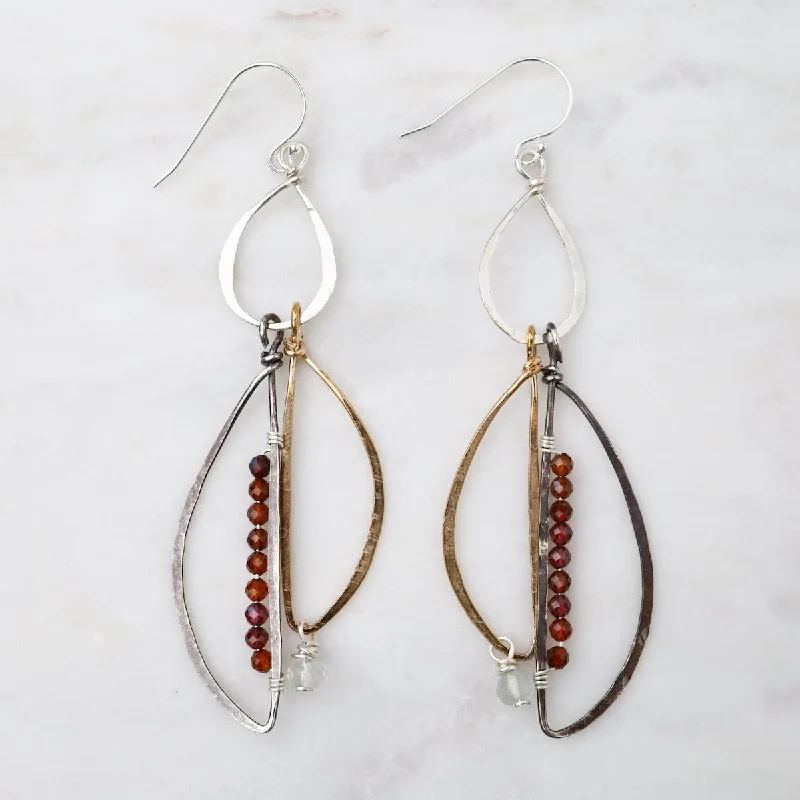 Calder Garnet Earrings