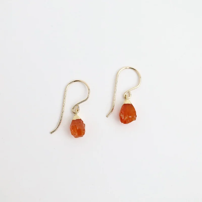 Natural Carnelian Earring