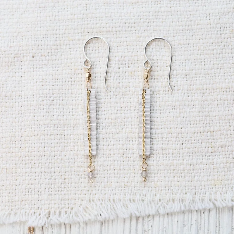 Silver Bar Earrings