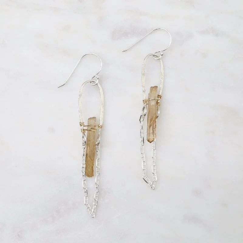 Crystal Point Earrings