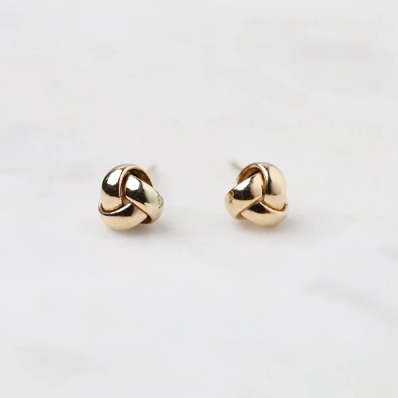 14K Gold Love Knot Earrings