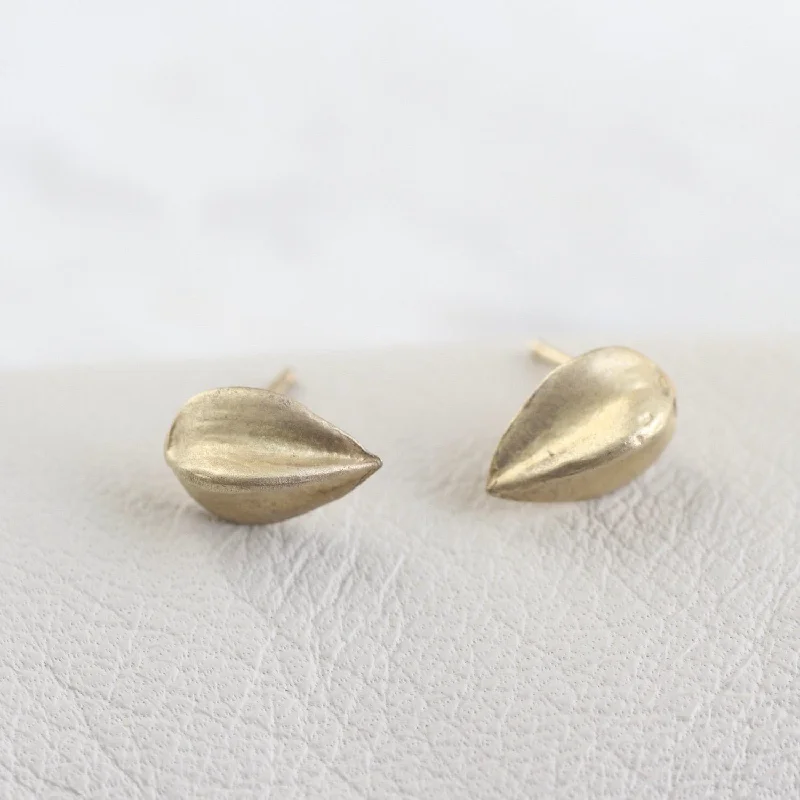 Gold Vermeil Pod Post Earrings