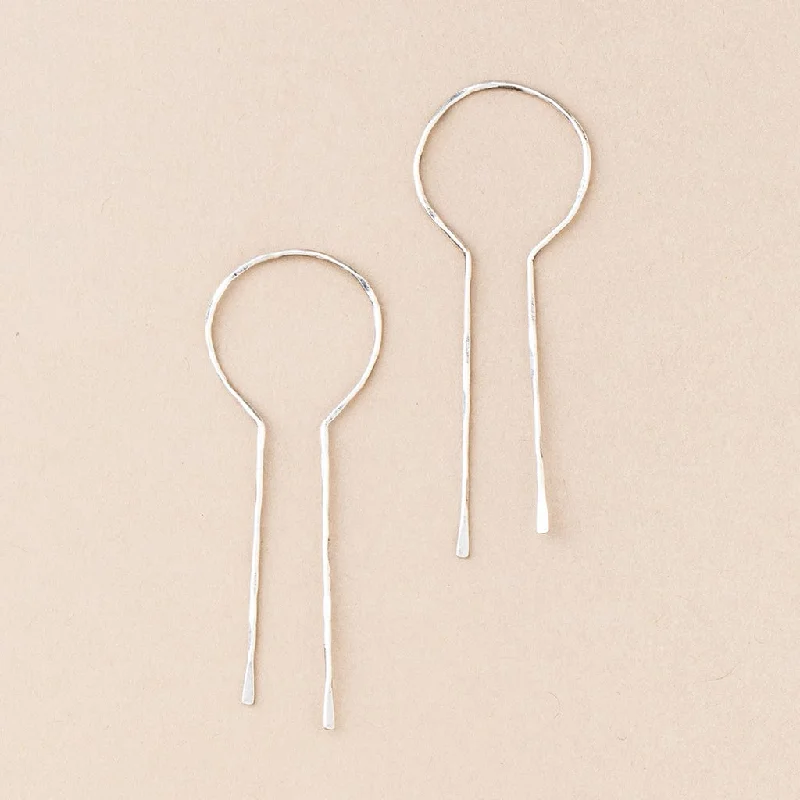 Scout Refined Earring Collection - Equinox Keyhole Hoop Sterling Silver