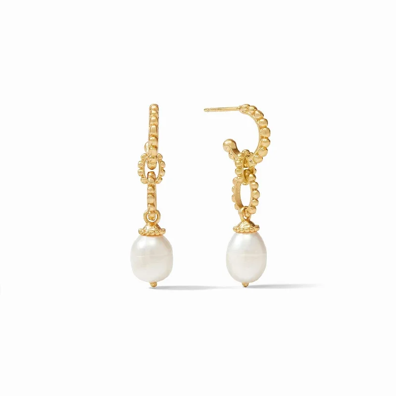 Marabella Midi Hoop & Pearl Charm Earring