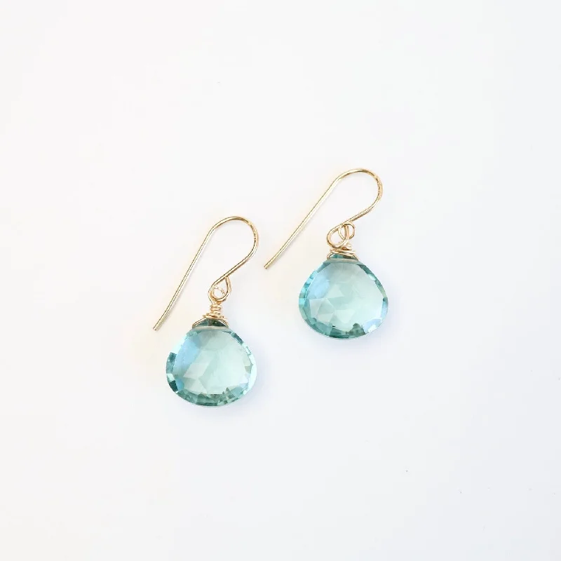 Blue Topaz Teardrop Earring