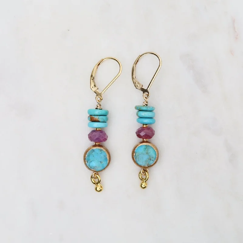 Tear Jerker Turquoise Earrings